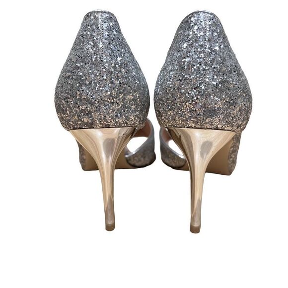 Annaili glitter stiletto heels, silver, size 41, US size 10 - Picture 4 of 13
